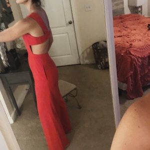 Red BCBGMaxAzria Jumpsuit size 6